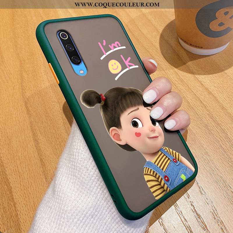 Coque Xiaomi Mi 9 Ultra Personnalité Petit, Housse Xiaomi Mi 9 Tendance Incassable Verte