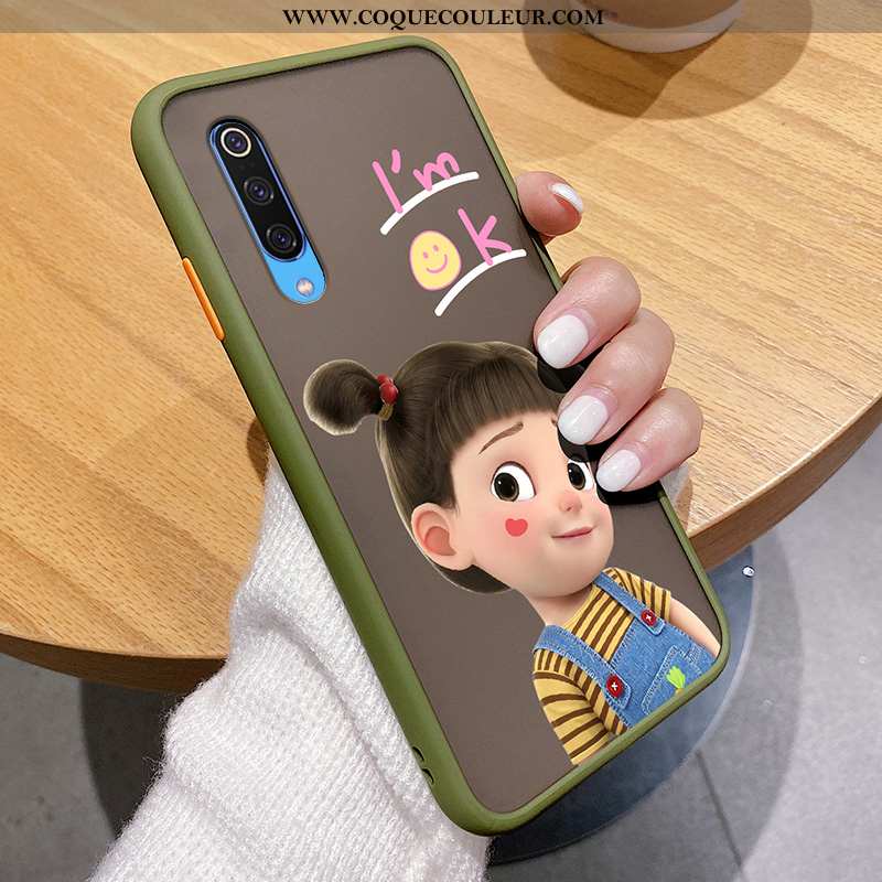 Coque Xiaomi Mi 9 Ultra Personnalité Petit, Housse Xiaomi Mi 9 Tendance Incassable Verte