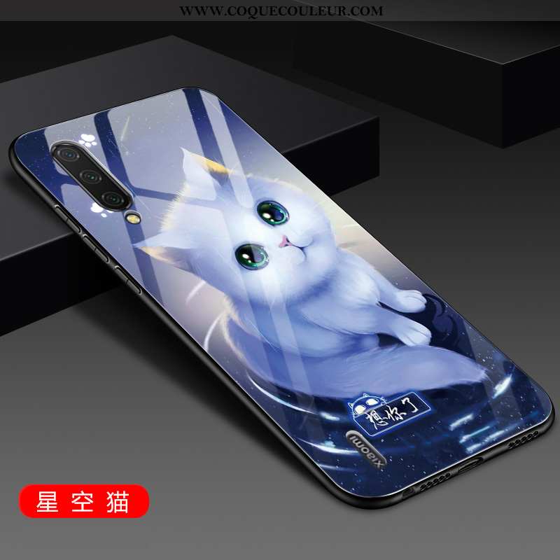 Housse Xiaomi Mi 9 Personnalité Incassable Coque, Étui Xiaomi Mi 9 Tendance Petit Bleu