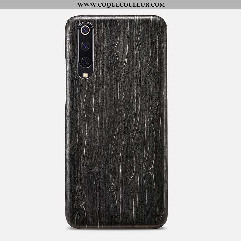 Étui Xiaomi Mi 9 Ornements Suspendus Antidérapant Téléphone Portable, Coque Xiaomi Mi 9 En Bois Fleu