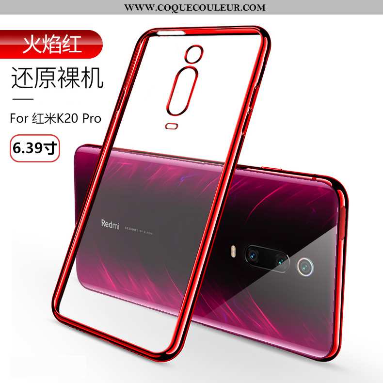 Coque Xiaomi Mi 9t Pro Ultra Créatif Coque, Housse Xiaomi Mi 9t Pro Légère Silicone Rouge