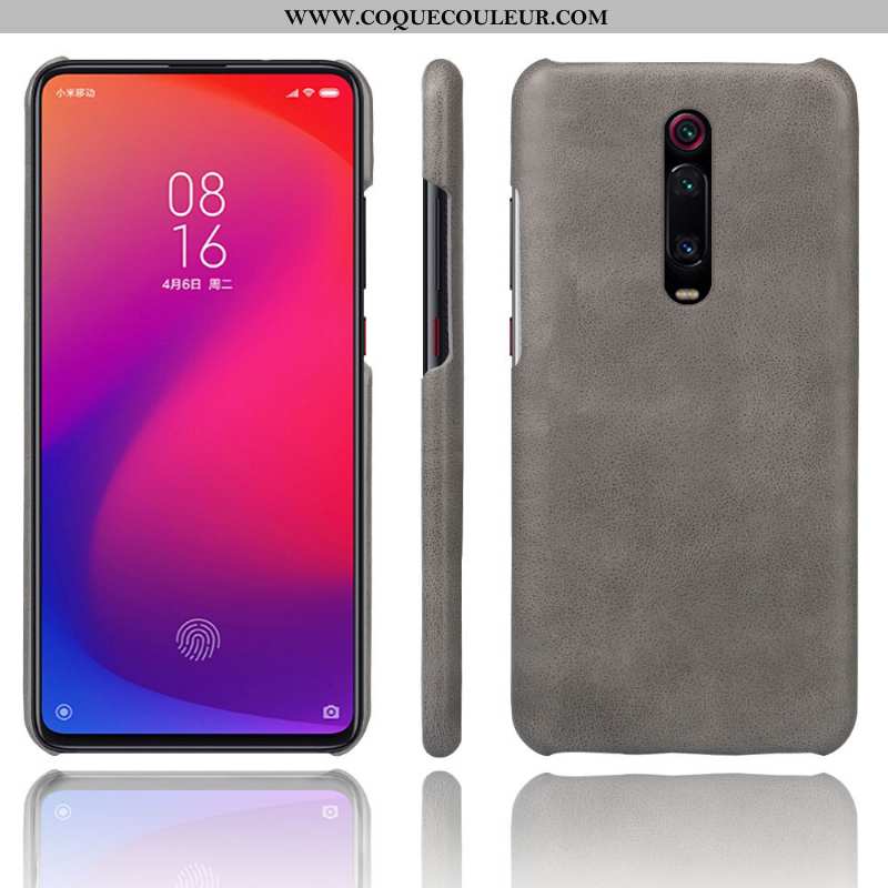 Housse Xiaomi Mi 9t Pro Protection Qualité Rouge, Étui Xiaomi Mi 9t Pro Vintage Coque Marron