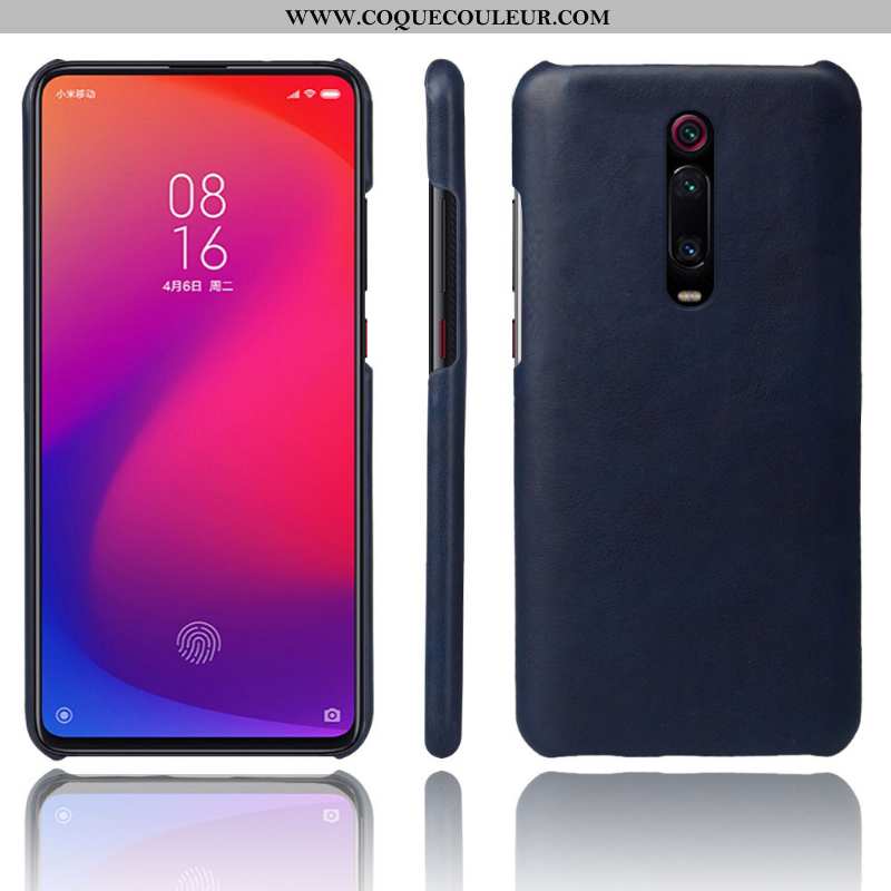 Housse Xiaomi Mi 9t Pro Protection Qualité Rouge, Étui Xiaomi Mi 9t Pro Vintage Coque Marron