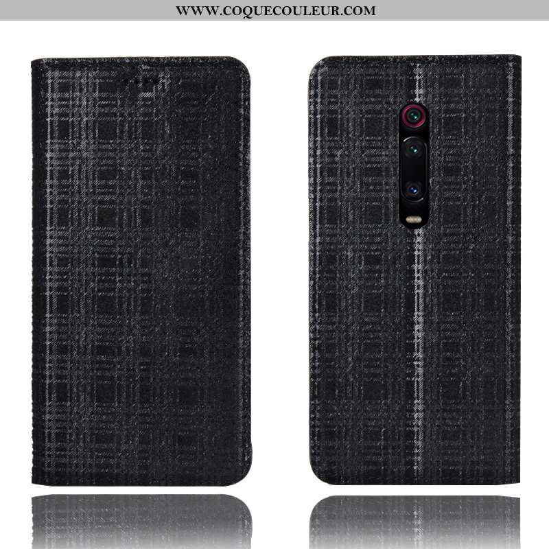 Étui Xiaomi Mi 9t Pro Cuir Véritable Téléphone Portable Petit, Coque Xiaomi Mi 9t Pro Protection Hou