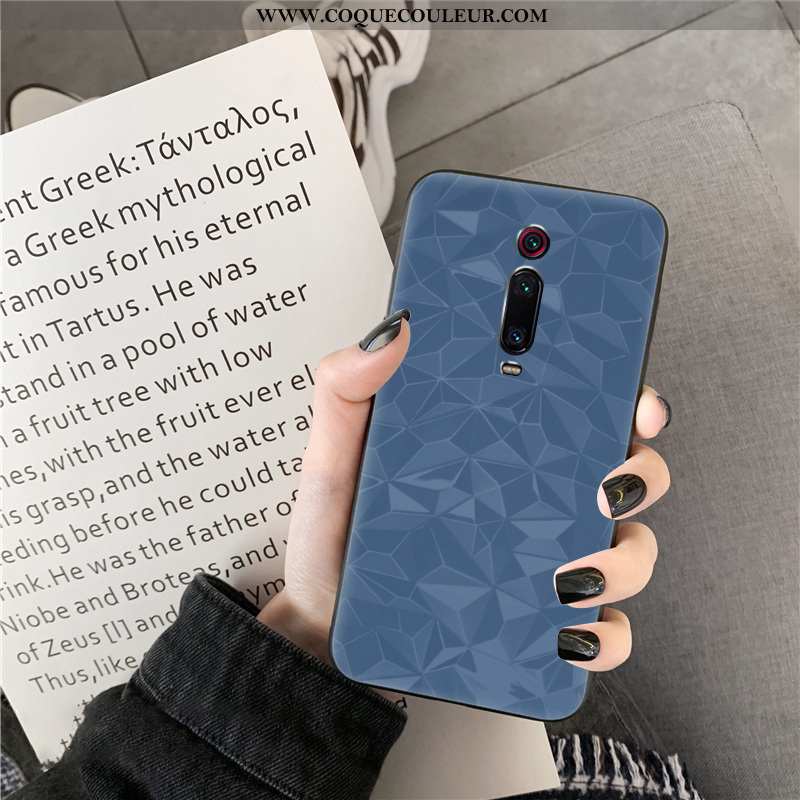 Étui Xiaomi Mi 9t Pro Modèle Fleurie Coque, Coque Xiaomi Mi 9t Pro Protection Bleu