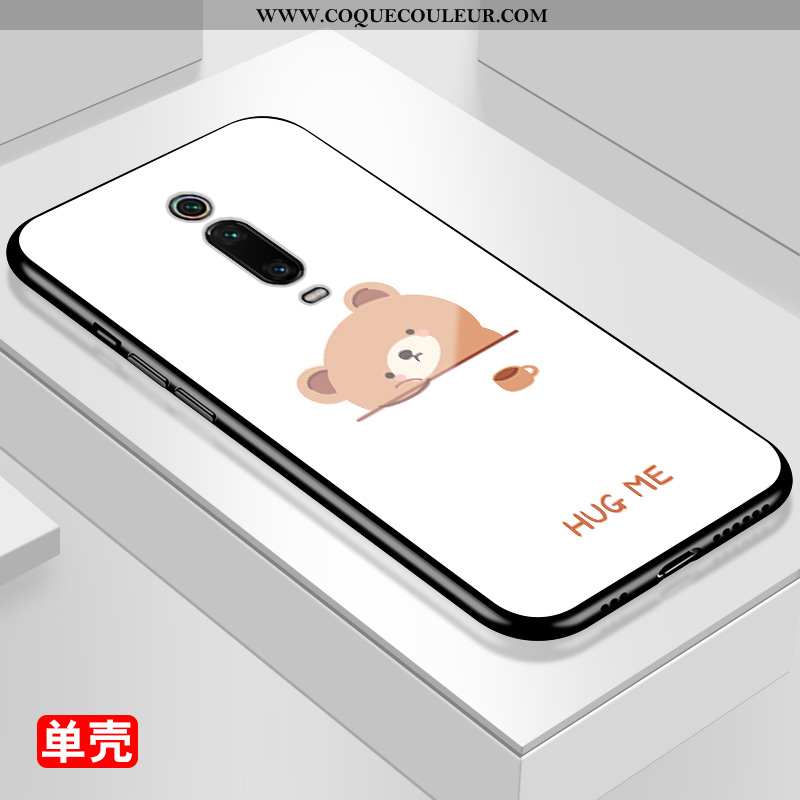 Coque Xiaomi Mi 9t Pro Dessin Animé Incassable Rouge, Housse Xiaomi Mi 9t Pro Protection Rose