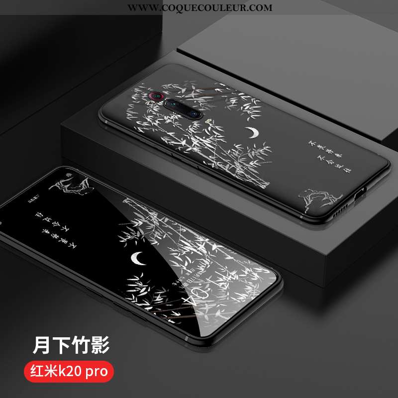 Housse Xiaomi Mi 9t Pro Tendance Noir Dessin Animé, Étui Xiaomi Mi 9t Pro Cuir Incassable