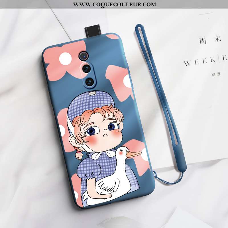 Housse Xiaomi Mi 9t Pro Créatif Fluide Doux Silicone, Étui Xiaomi Mi 9t Pro Dessin Animé Bleu