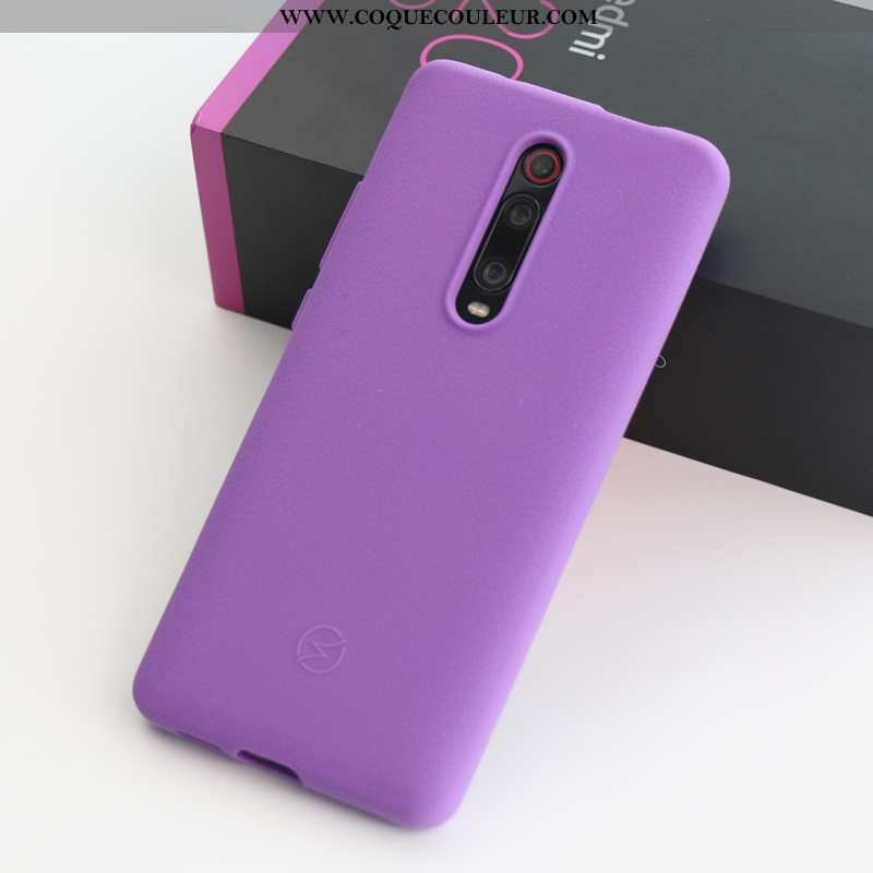 Coque Xiaomi Mi 9t Pro Fluide Doux Bleu Tissu, Housse Xiaomi Mi 9t Pro Silicone Sentir