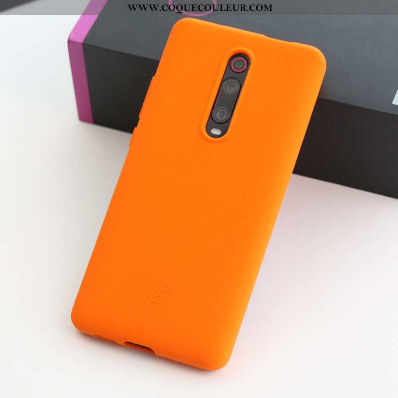 Coque Xiaomi Mi 9t Pro Fluide Doux Bleu Tissu, Housse Xiaomi Mi 9t Pro Silicone Sentir