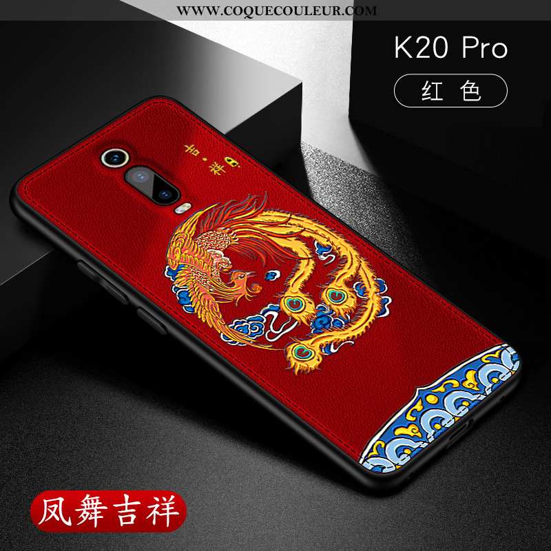 Étui Xiaomi Mi 9t Pro Ultra Modèle Fleurie Créatif, Coque Xiaomi Mi 9t Pro Tendance Rouge