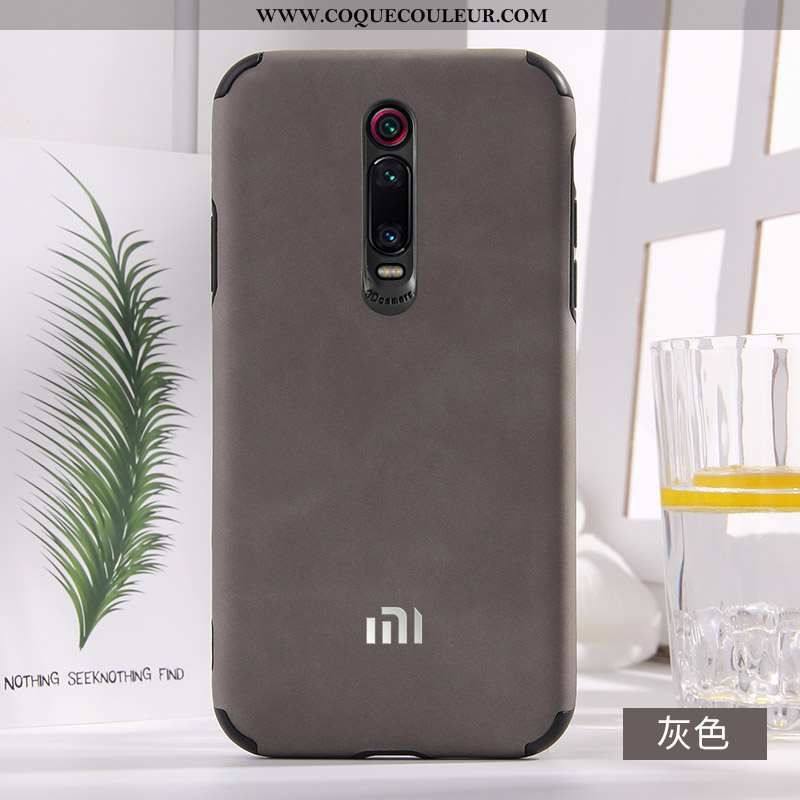 Étui Xiaomi Mi 9t Pro Protection Coque Rouge, Xiaomi Mi 9t Pro Cuir Net Rouge Bleu