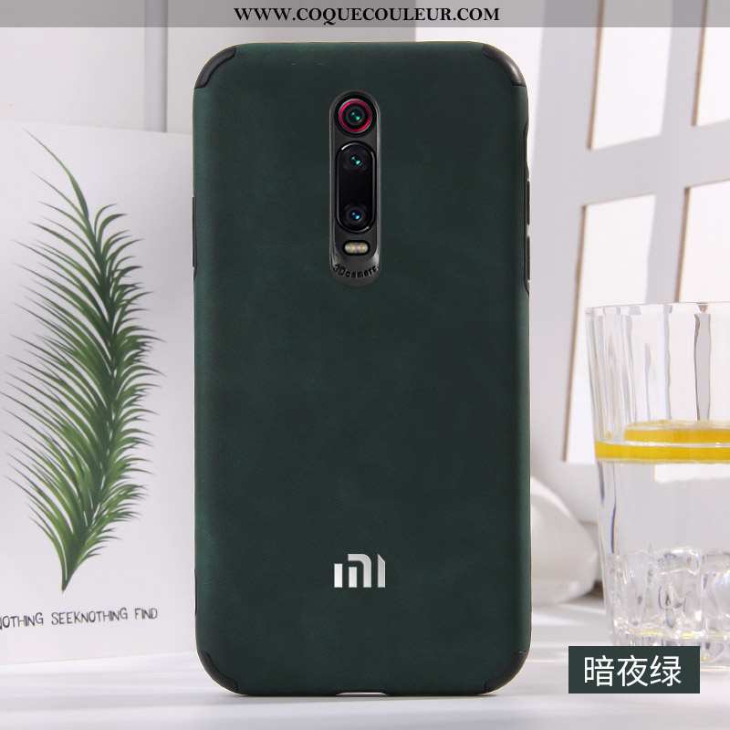 Étui Xiaomi Mi 9t Pro Protection Coque Rouge, Xiaomi Mi 9t Pro Cuir Net Rouge Bleu