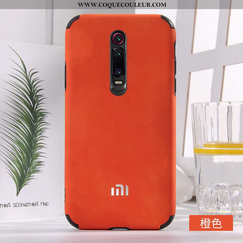 Étui Xiaomi Mi 9t Pro Protection Coque Rouge, Xiaomi Mi 9t Pro Cuir Net Rouge Bleu