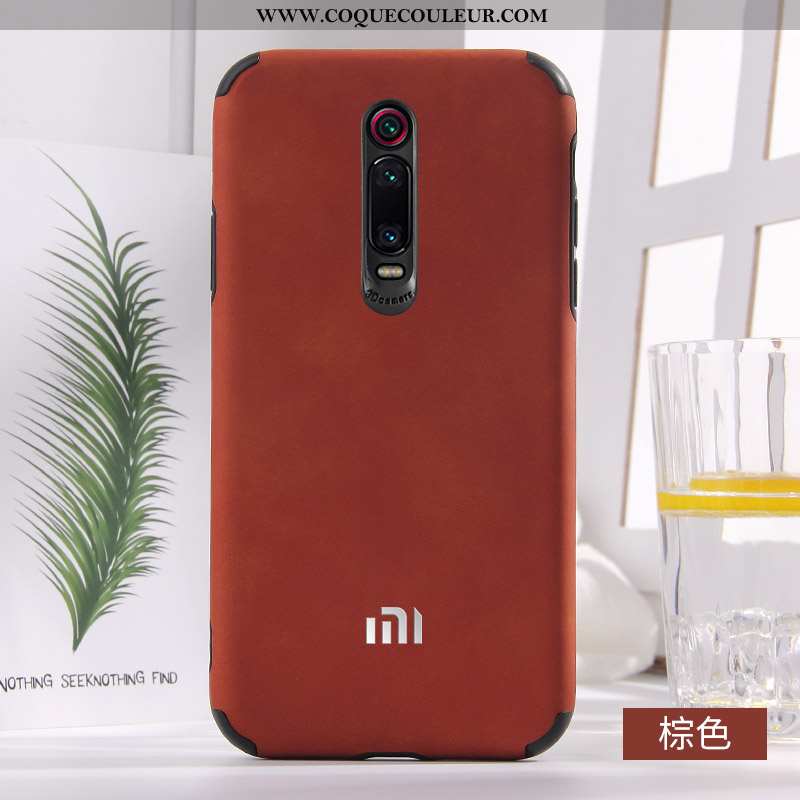 Étui Xiaomi Mi 9t Pro Protection Coque Rouge, Xiaomi Mi 9t Pro Cuir Net Rouge Bleu