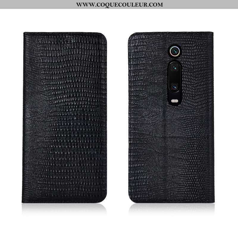 Coque Xiaomi Mi 9t Pro Cuir Protection Véritable Petit, Housse Xiaomi Mi 9t Pro Fluide Doux Clamshel