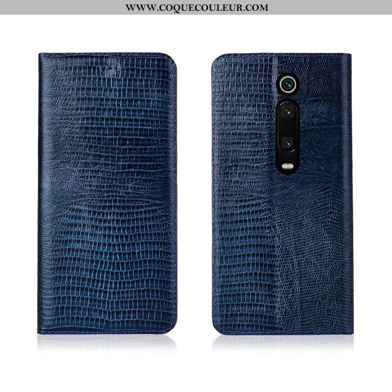 Coque Xiaomi Mi 9t Pro Cuir Protection Véritable Petit, Housse Xiaomi Mi 9t Pro Fluide Doux Clamshel