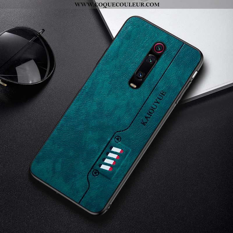 Housse Xiaomi Mi 9t Pro Modèle Fleurie Coque Rouge, Étui Xiaomi Mi 9t Pro Fluide Doux Verte