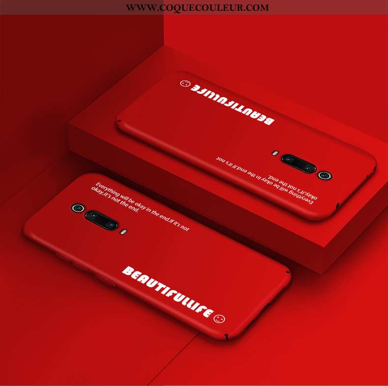 Coque Xiaomi Mi 9t Pro Personnalité Rouge Difficile, Housse Xiaomi Mi 9t Pro Tendance Protection Ver