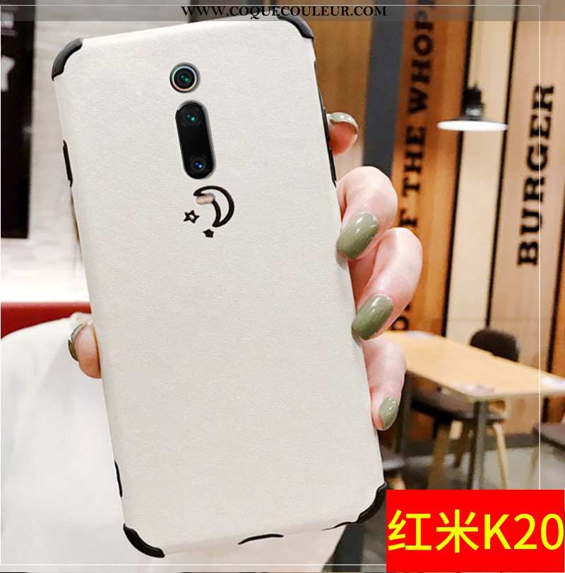 Étui Xiaomi Mi 9t Pro Fluide Doux Gaufrage Ballon, Coque Xiaomi Mi 9t Pro Silicone Créatif Blanche