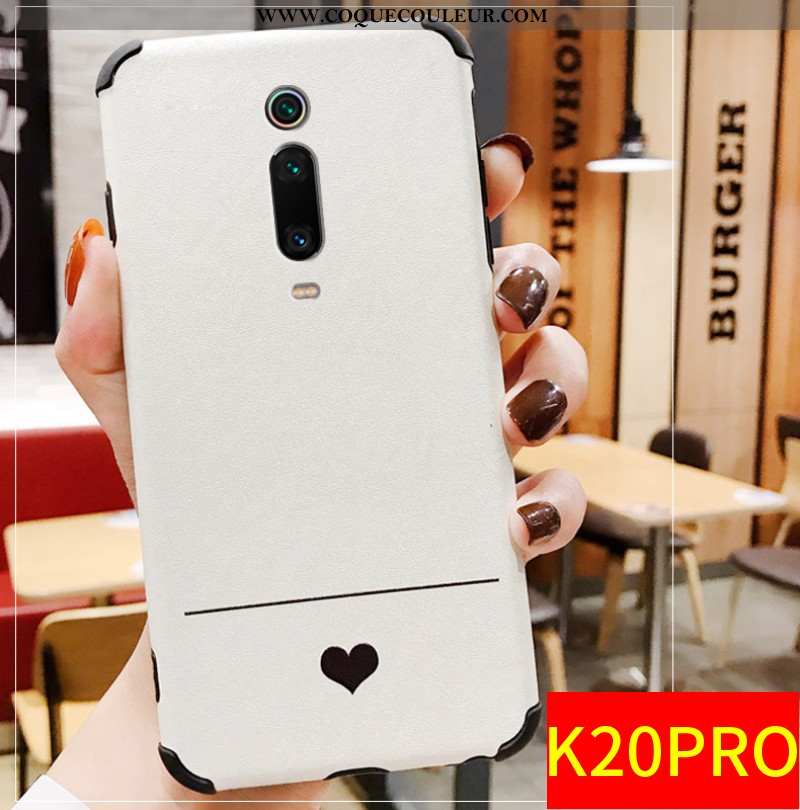 Étui Xiaomi Mi 9t Pro Fluide Doux Gaufrage Ballon, Coque Xiaomi Mi 9t Pro Silicone Créatif Blanche