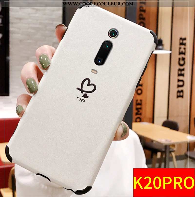 Étui Xiaomi Mi 9t Pro Fluide Doux Gaufrage Ballon, Coque Xiaomi Mi 9t Pro Silicone Créatif Blanche