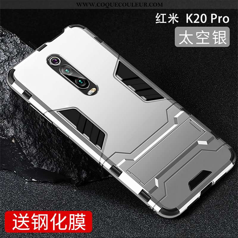 Housse Xiaomi Mi 9t Pro Protection Nouveau Dragon, Étui Xiaomi Mi 9t Pro Verre Grand Gris