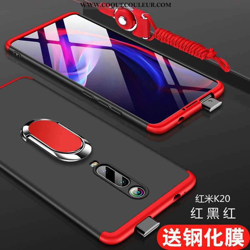 Housse Xiaomi Mi 9t Pro Protection Noir Incassable, Étui Xiaomi Mi 9t Pro Délavé En Daim Grand