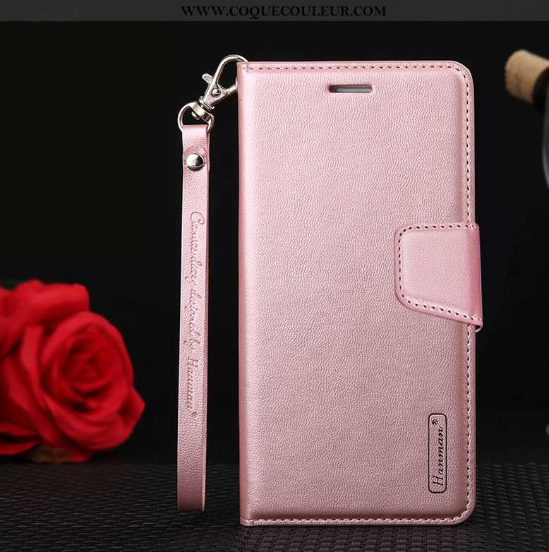 Coque Xiaomi Mi 9t Pro Cuir Incassable Étui, Housse Xiaomi Mi 9t Pro Protection Rouge Rose