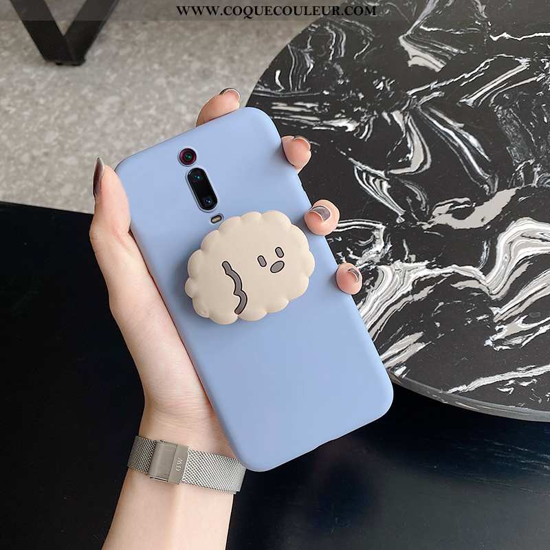 Housse Xiaomi Mi 9t Silicone Support Coque, Étui Xiaomi Mi 9t Personnalité Téléphone Portable Rose