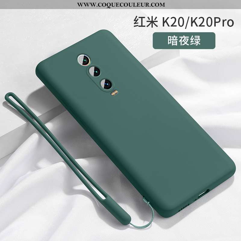 Coque Xiaomi Mi 9t Créatif Silicone, Housse Xiaomi Mi 9t Tendance Ornements Suspendus Turquoise