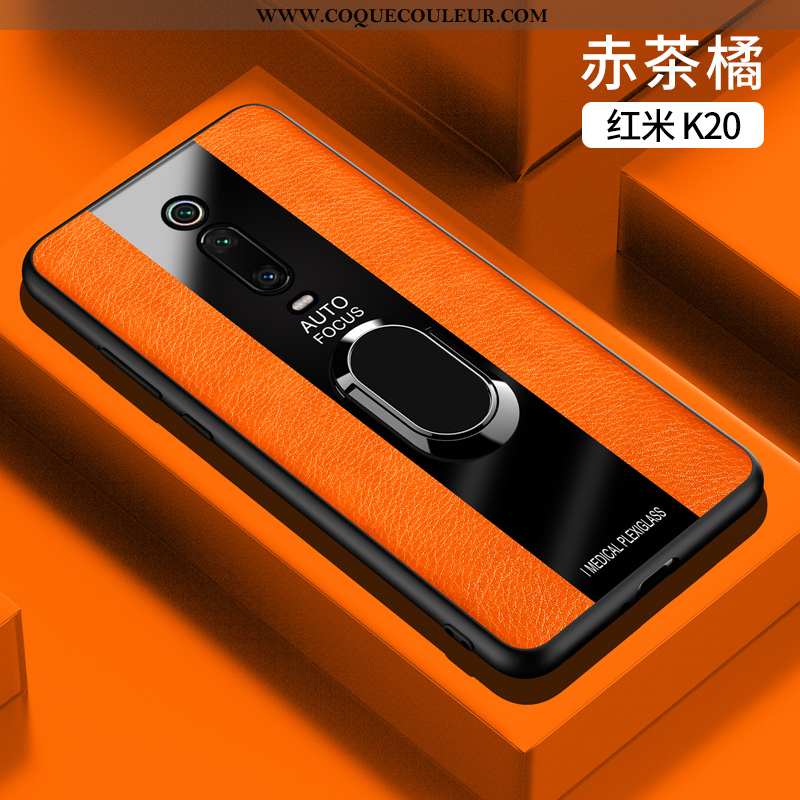 Étui Xiaomi Mi 9t Ultra Anneau, Coque Xiaomi Mi 9t Légère Protection Rouge