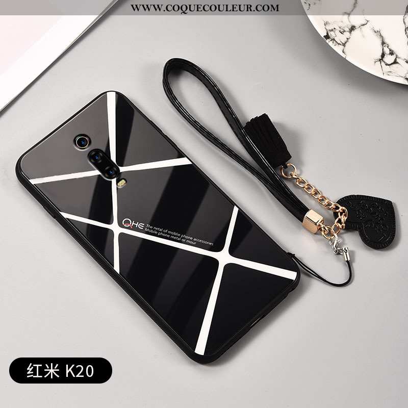 Coque Xiaomi Mi 9t Protection Téléphone Portable Amoureux, Housse Xiaomi Mi 9t Verre Ornements Suspe