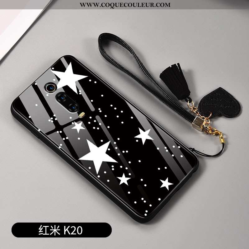 Coque Xiaomi Mi 9t Protection Téléphone Portable Amoureux, Housse Xiaomi Mi 9t Verre Ornements Suspe