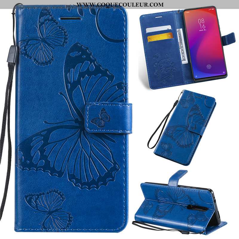 Étui Xiaomi Mi 9t Protection Violet Tout Compris, Coque Xiaomi Mi 9t Cuir Carte