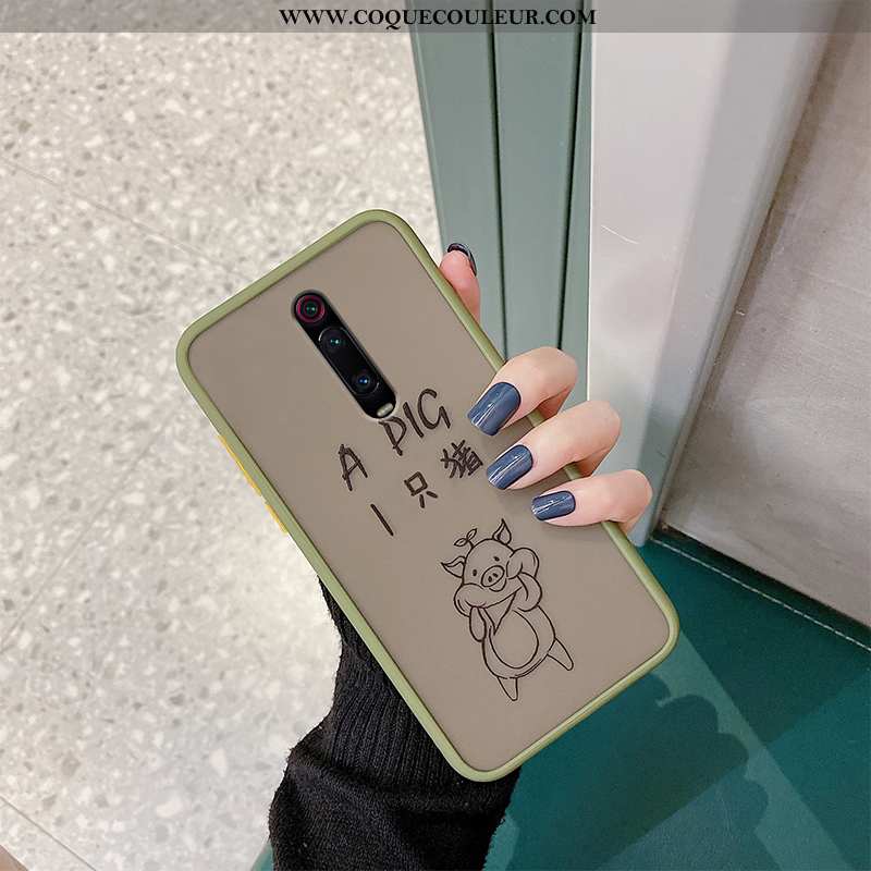 Étui Xiaomi Mi 9t Protection Mignonne Tout Compris, Coque Xiaomi Mi 9t Personnalité Vert Verte