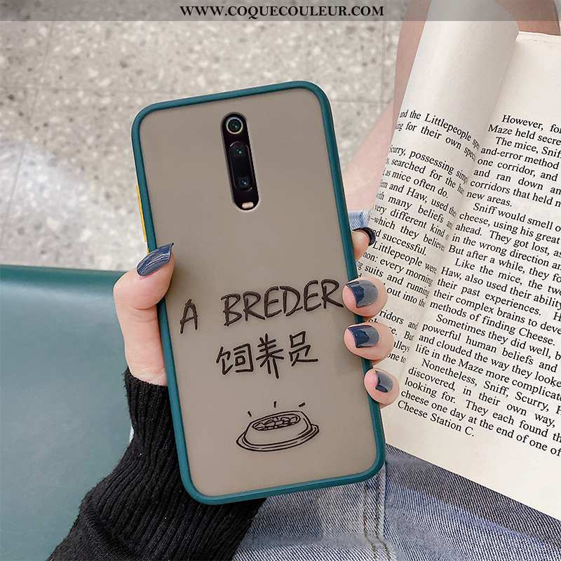 Étui Xiaomi Mi 9t Protection Mignonne Tout Compris, Coque Xiaomi Mi 9t Personnalité Vert Verte