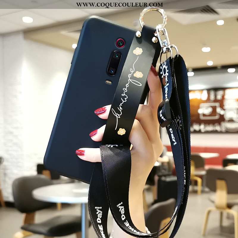 Étui Xiaomi Mi 9t Personnalité Art Simple, Coque Xiaomi Mi 9t Tendance Petit Turquoise