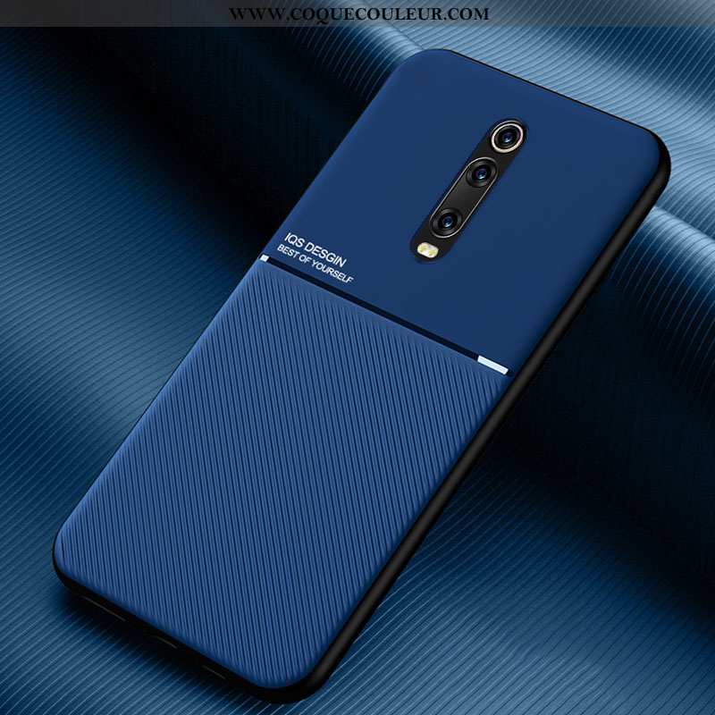 Housse Xiaomi Mi 9t Cuir Simple Tout Compris, Étui Xiaomi Mi 9t Modèle Fleurie Silicone Rouge