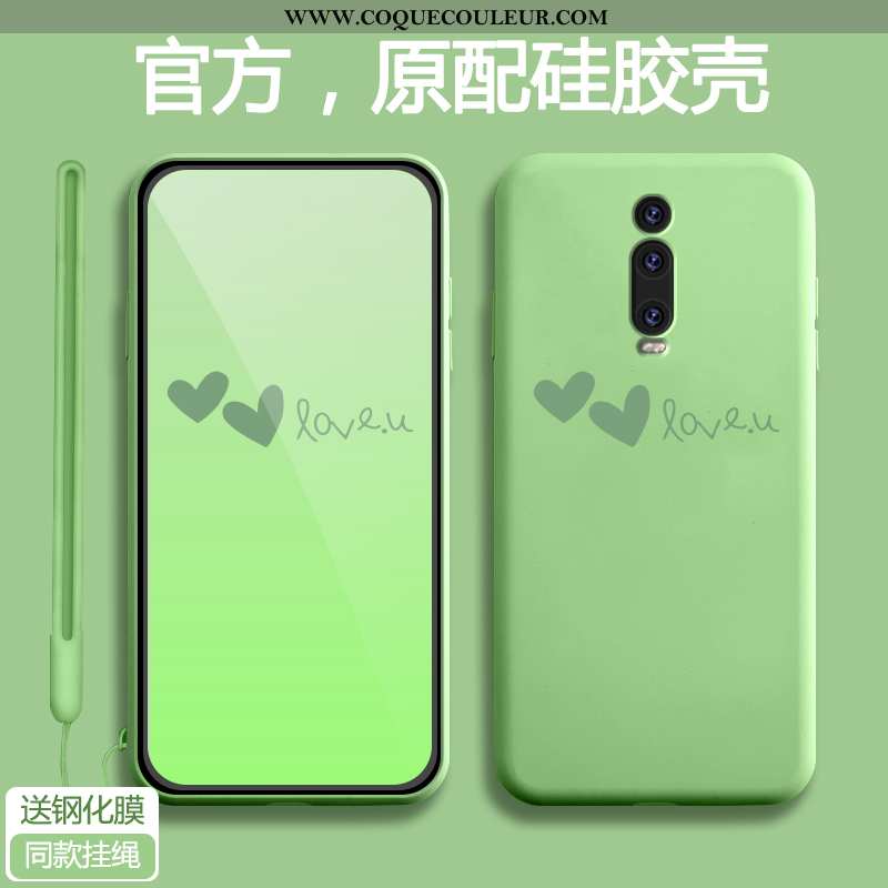 Étui Xiaomi Mi 9t Légère Tendance Tout Compris, Coque Xiaomi Mi 9t Fluide Doux Amour Verte