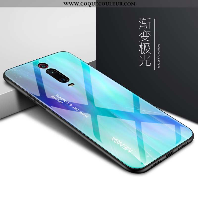 Coque Xiaomi Mi 9t Personnalité Protection Bleu, Housse Xiaomi Mi 9t Créatif Téléphone Portable Bleu