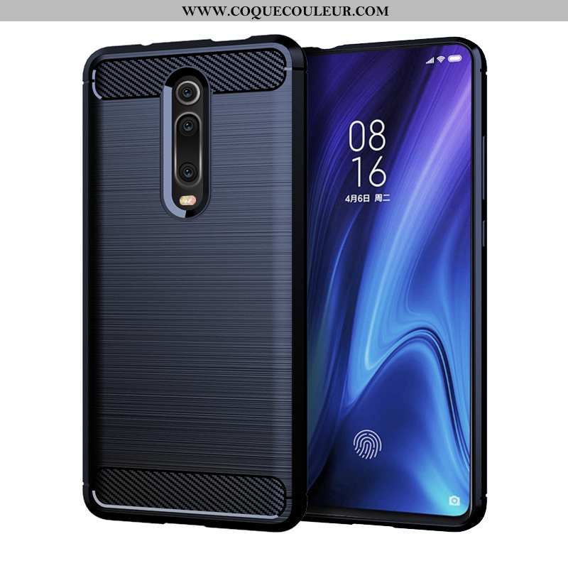 Coque Xiaomi Mi 9t Personnalité Rouge Silicone, Housse Xiaomi Mi 9t Créatif Noir