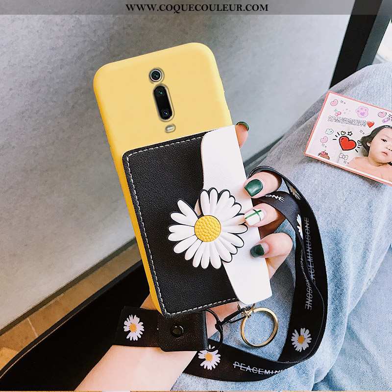 Coque Xiaomi Mi 9t Portefeuille Ornements Suspendus Petit, Housse Xiaomi Mi 9t Tendance Petite Margu