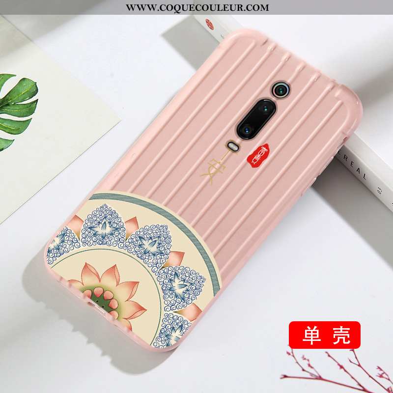 Étui Xiaomi Mi 9t Modèle Fleurie Membrane Tendance, Coque Xiaomi Mi 9t Silicone Verte