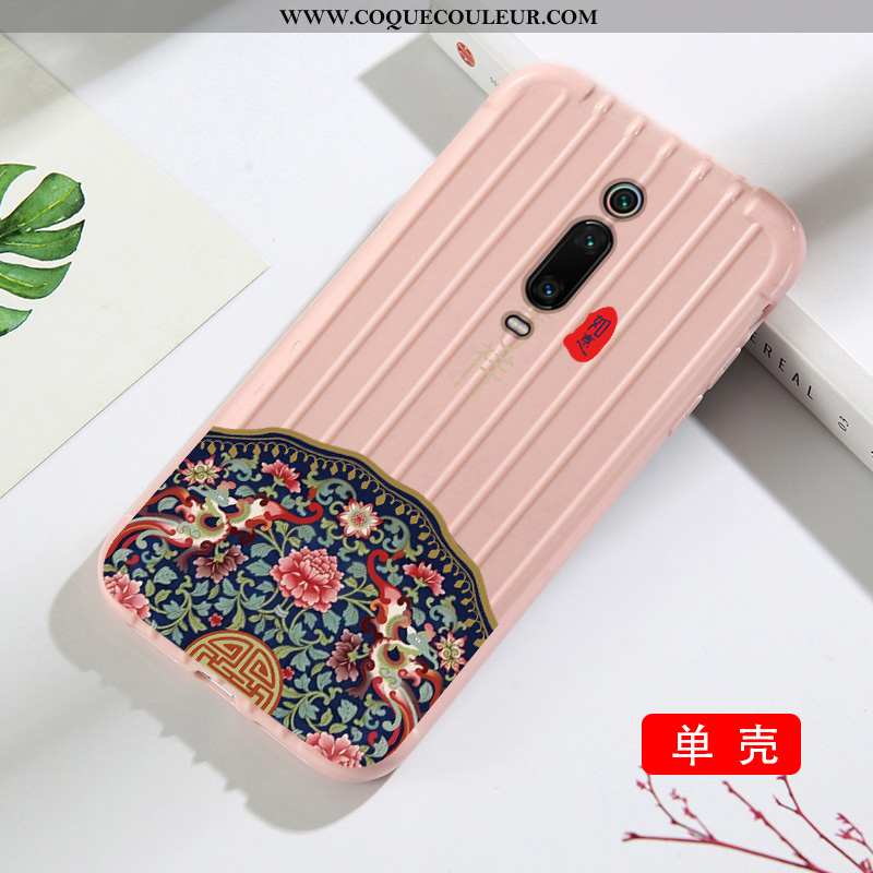 Étui Xiaomi Mi 9t Modèle Fleurie Membrane Tendance, Coque Xiaomi Mi 9t Silicone Verte