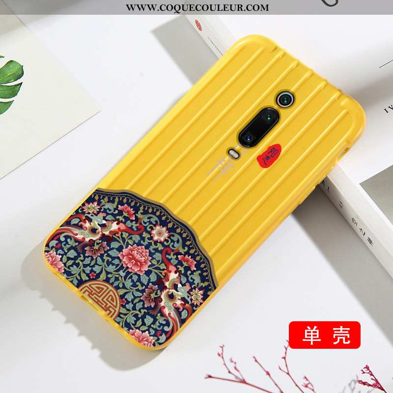 Étui Xiaomi Mi 9t Modèle Fleurie Membrane Tendance, Coque Xiaomi Mi 9t Silicone Verte