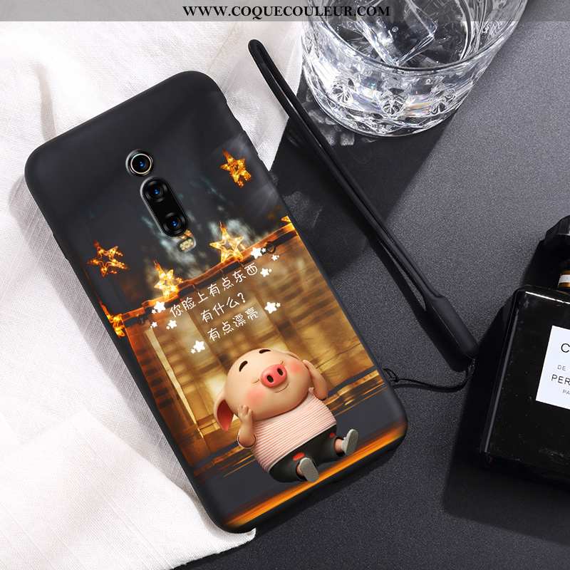 Étui Xiaomi Mi 9t Légère Nouveau Petit, Coque Xiaomi Mi 9t Fluide Doux Créatif Rose