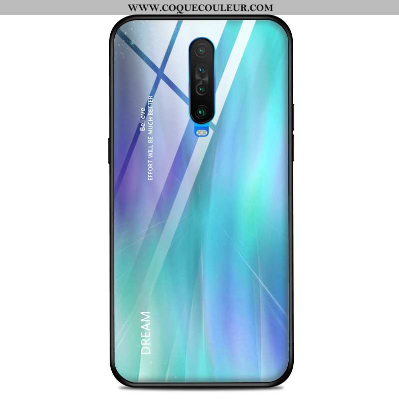 Coque Xiaomi Mi 9t Protection Rouge Simple, Housse Xiaomi Mi 9t Ultra Bleu