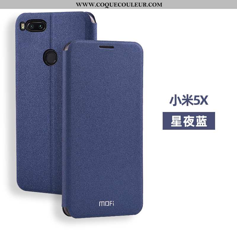 Housse Xiaomi Mi A1 Silicone Fluide Doux Cuir, Étui Xiaomi Mi A1 Accessoires Coque Rose