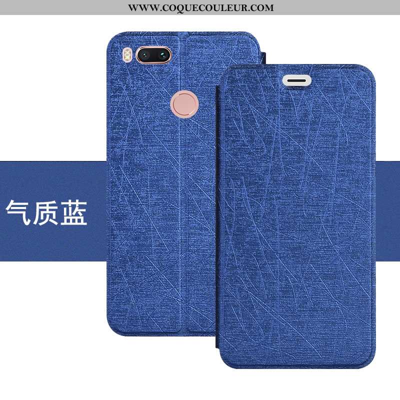 Étui Xiaomi Mi A1 Silicone Coque Incassable, Xiaomi Mi A1 Protection Bleu